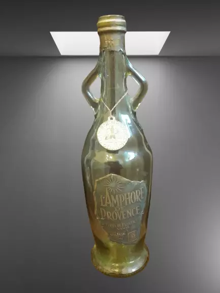 Ancienne bouteille vide l'Amphore de Provence Gilardi Nice