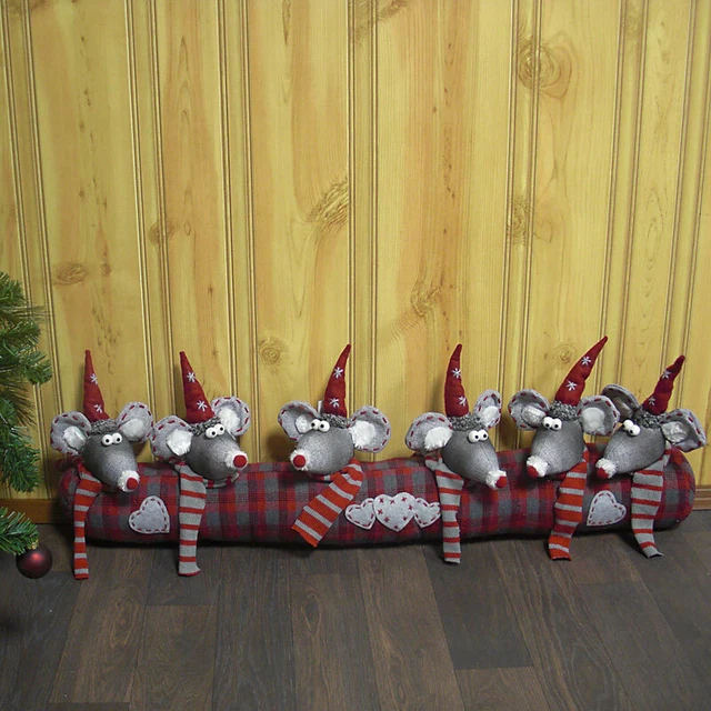 ZUGLUFTSTOPPER &amp; MAUS Mäuse &amp;quot; Weihnacht Deko Türstopper lustig EUR 35 ...