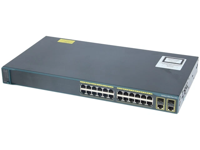 CISCO CATALYST 2960 Plus Series Ws-C2960+24Tc-L 24 Port Fast Ethernet ...