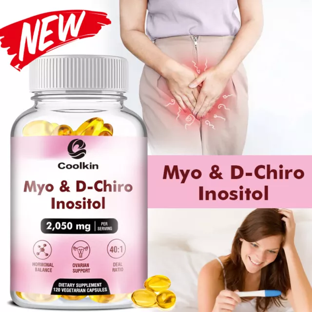 Myo & D-Chiro Inositol 2050mg - Female Fertility Health,Regulate Menstrual Cycle