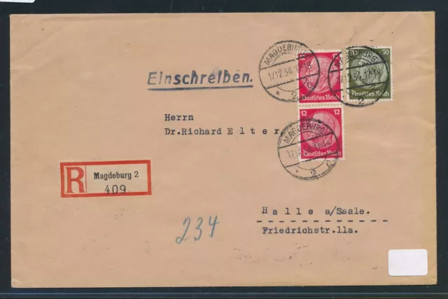 94745) DR Reco-Brief über 20g ab Magdeburg 2 1934