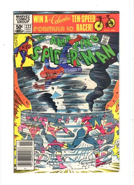 1981 Marvel Comics The Amazing Spiderman #222 Nov 7.0