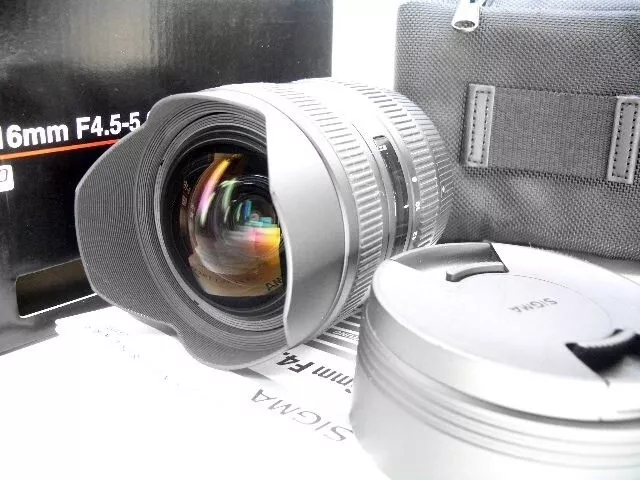 8-16mm Super-Weitwinkel Zoom Autofokus Sigma F4.5-5.6 HSM FLD DX DC für Nikon F