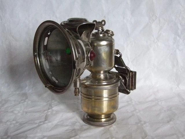 Ancienne Lampe Acétylene Vélo Bicyclette Déco Collection
