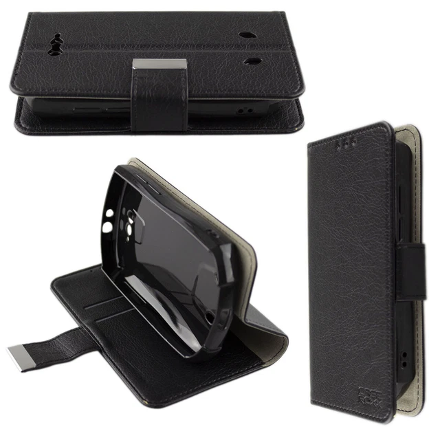 caseroxx Flip Cover für Emporia Euphoria V50 / Active V50 4G in schwarz – Handy-Tasche mit