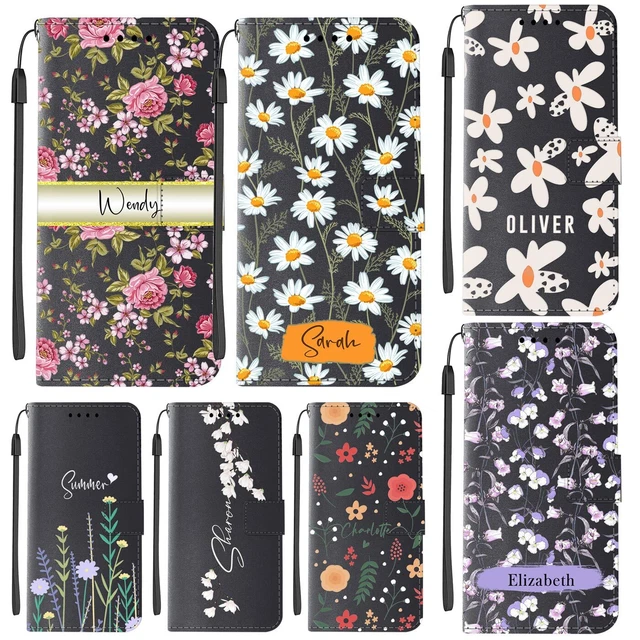 Magnetic Personalized Wallet Case Leather Cover For iPhone 14 Pro Max 13 12 11 8