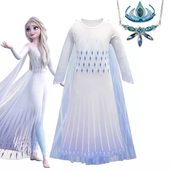 2019 New Release Girls Frozen 2 Elsa Costume Party Birthday Dress size 2-10Yrs