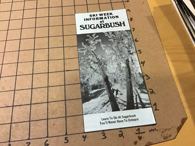 HIGH GRADE Original SKI Brochure: 1972 SUGARBUSH - ski week info