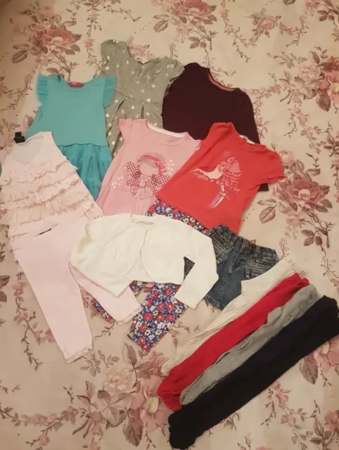 Girls Lovely Bundle Age 2-4 Years Inc H&m