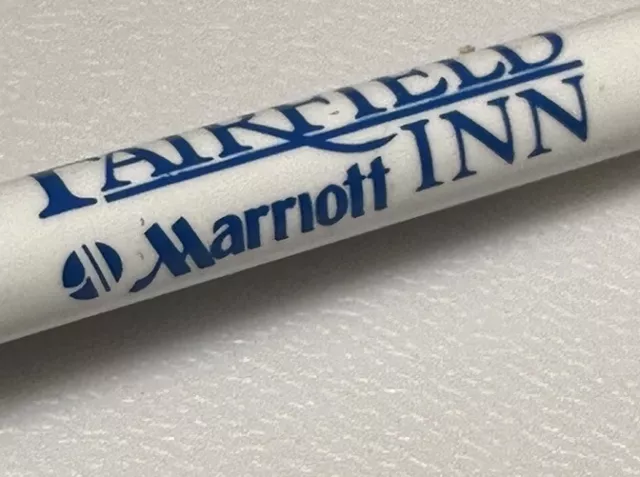 Vintage Fairfield Inn Marriott Hotel Travel Lodging Advertising Pen