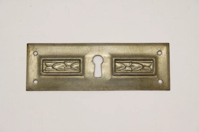 20iger Anni Artdeco Möbelschild Querschild Schlüsselschild 93 X 31 MM Argento