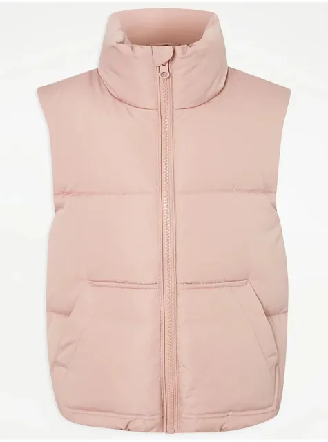Girls Pink Gilet Body Warmer Maximum Warmth Jacket Age 2-3 Years Padded New