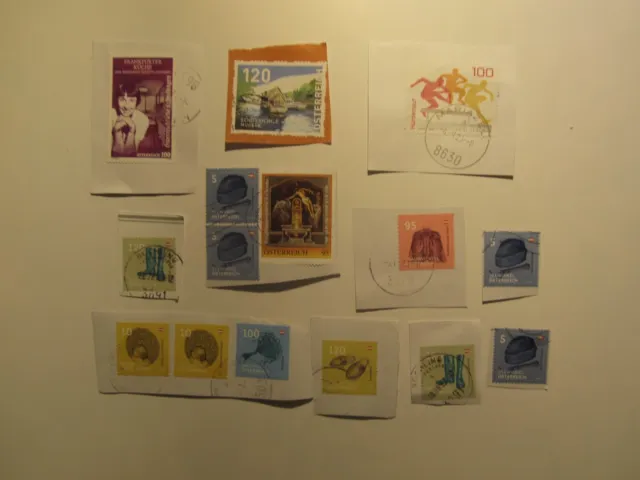 Briefmarken Austria used Stamps Österreich kleiner Posten aktuell gestempelt