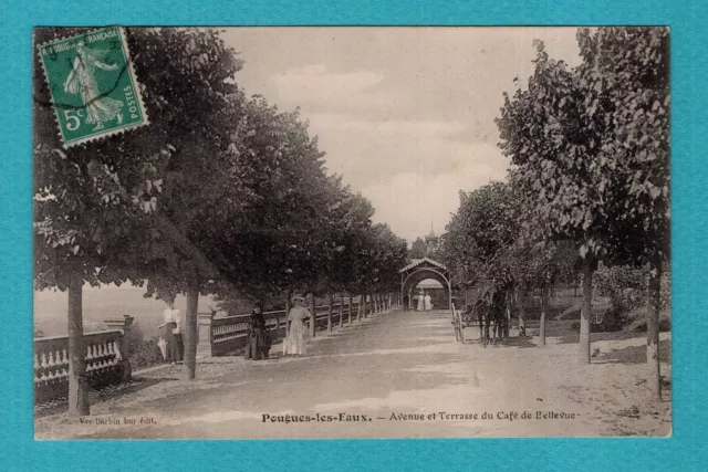 Pougues-les-Eaux, Avenue et Terrasse ...: CPA, Antique Postcard / LC