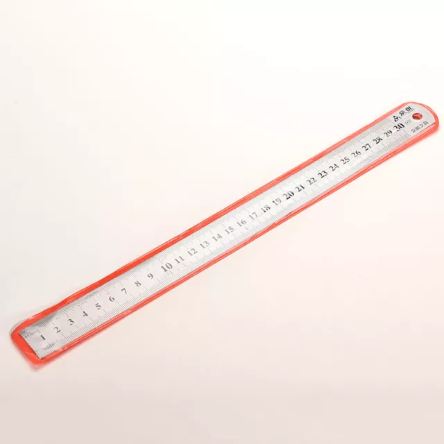 30cm Stainless Metal Ruler Metric Rule Precision Double Sided Measuring Too.b8