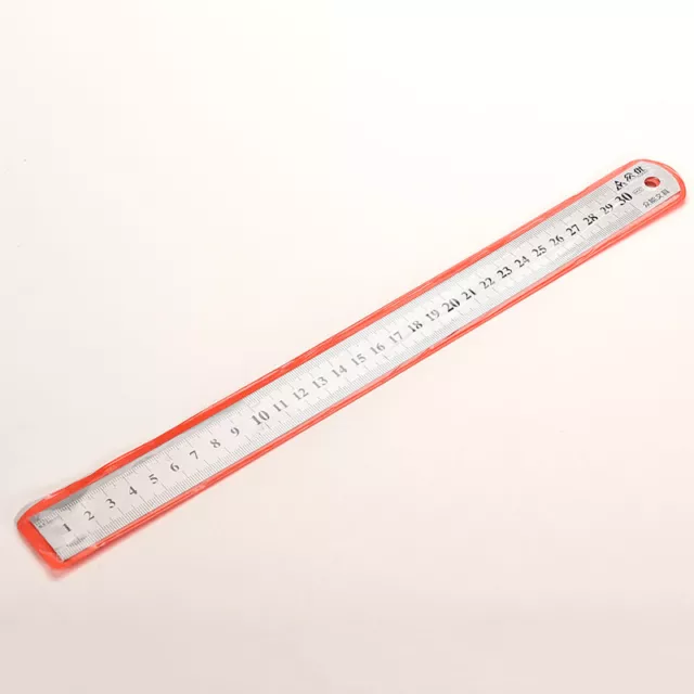 30cm Stainless Metal Ruler Metric Rule Precision Double Sided Measuring Tool:b$