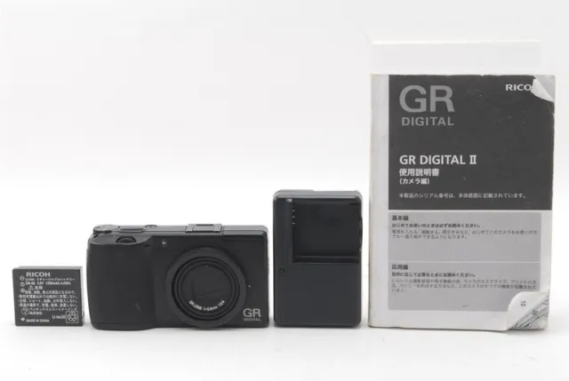 【Excellent＋5】 RICOH GR DIGITAL II 10.1MP Digital Camera Black From JAPAN