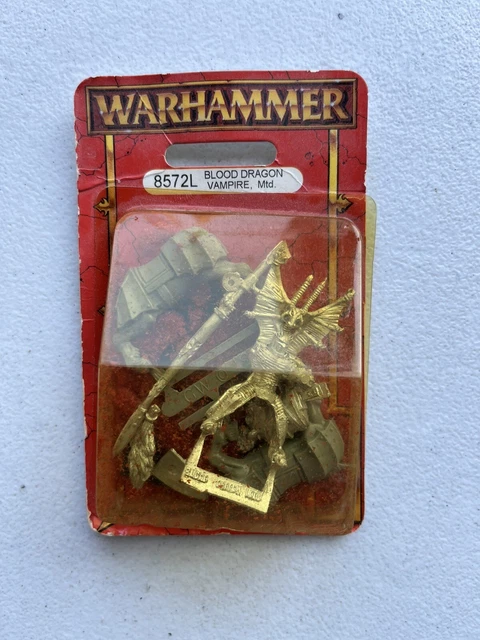 WARHAMMER VAMPIRE COUNTS 2 x Metal Blood Dragon 1 Lords On Foot & Monté
