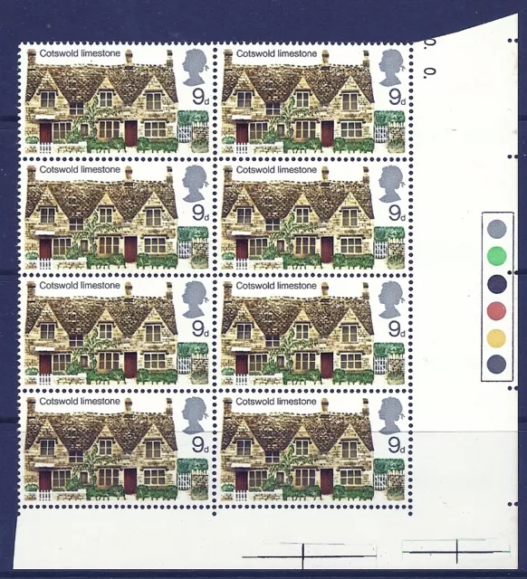 Sg816ey 1970 Rural Architecture (Cottages) 9d Phosphor omitted UNMOUNTED MINT