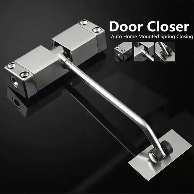 Surface Mounted Automatic Adjustable Gate Door Closer Spring Loaded Heavy Duty