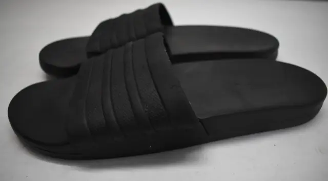 Adidas Adilette Comfort Slides Black S82137 Cloudfoam Athletic Sandal Mens Sz 9