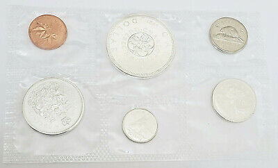 1964 Royal Canadian Mint 6 Coin Proof-Like Set *80% SILVER*