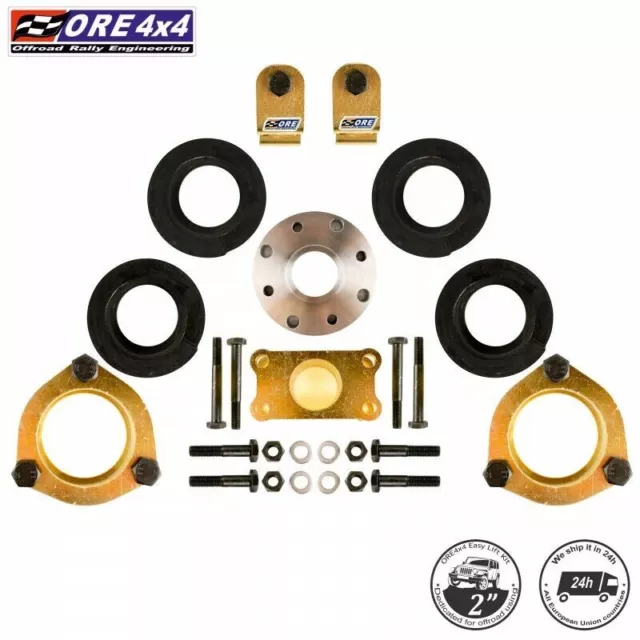 SET COMPLETO SUZUKI VITARA 2" Kit di rialzo da 5 cm + distanziale braccio a...