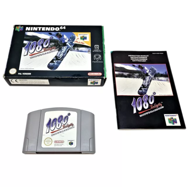 🎄NINTENDO 64 N64 Game 1080 SNOWBOARDING Boxed PAL