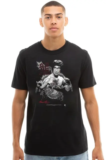 T-shirt da uomo Bruce Lee Dragon Top T-shirt ufficiale S-2XL