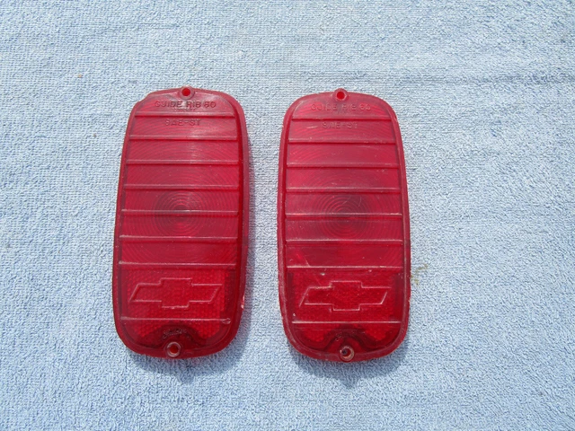 thumbnail image 2 of Chrome Die Cast Tail Light Bezels For 60-66 Chevy GMC Fleetside Pickup Trucks 2 of 3