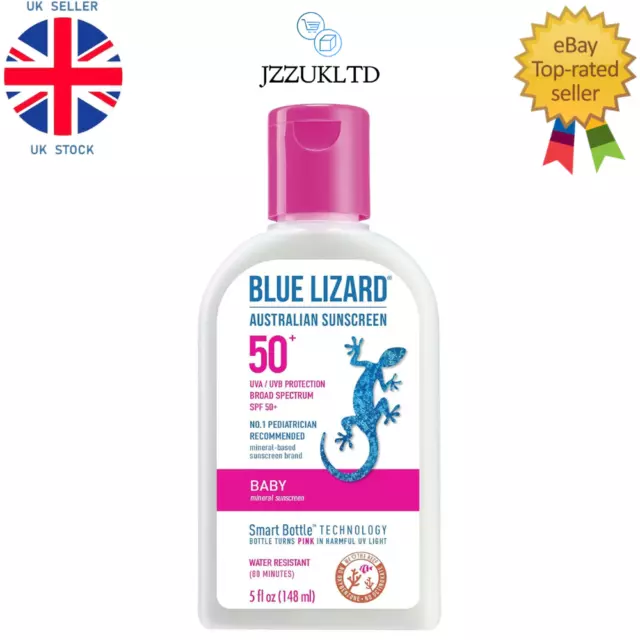 Blue Lizard Baby Mineral Sunscreen, SPF 50 - 5 Fl Oz - Bottle - USA IMPORT