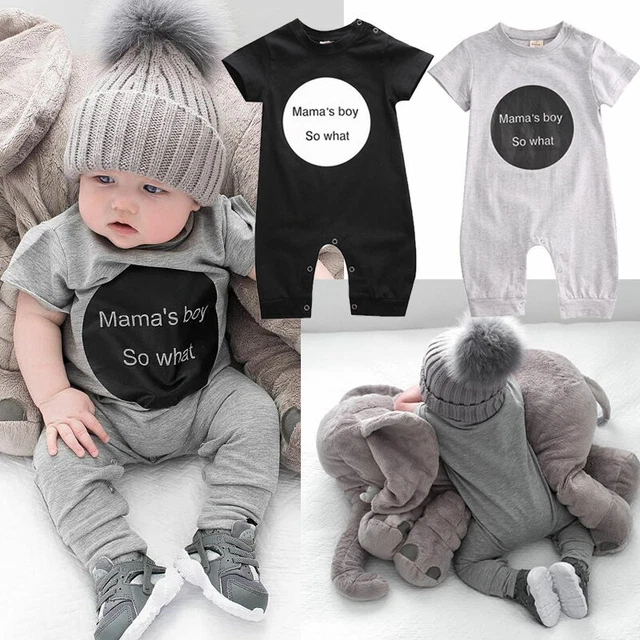 Tuta tutina neonato bambini neonati bambini maniche corte mamma bambino bambino