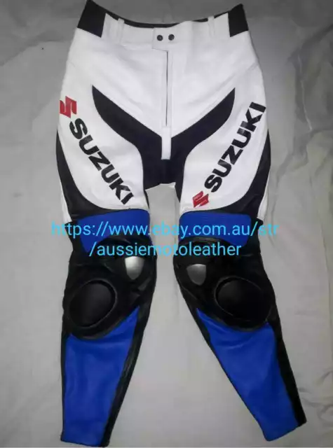 Suzuki Motogp Pants Motorbike Leather Trouser Motorcycle Trouser Bikers Pants