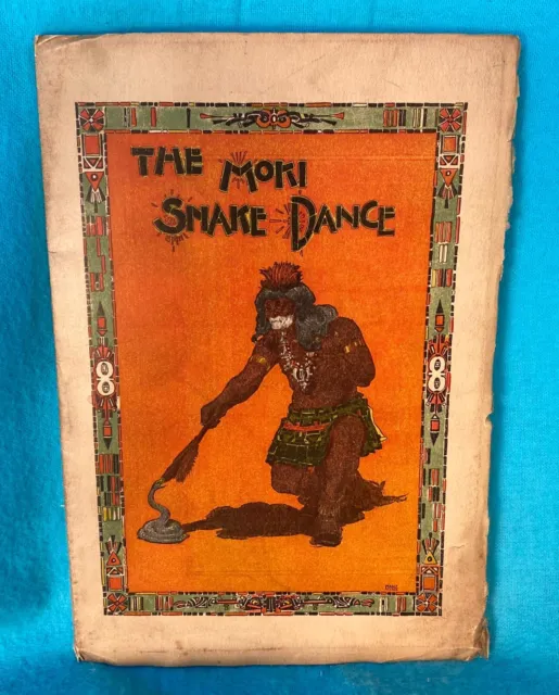 The Moki Snake Dance (Hopi) Softbound Book by Hough, Santa Fe Route 1899, 60pp.