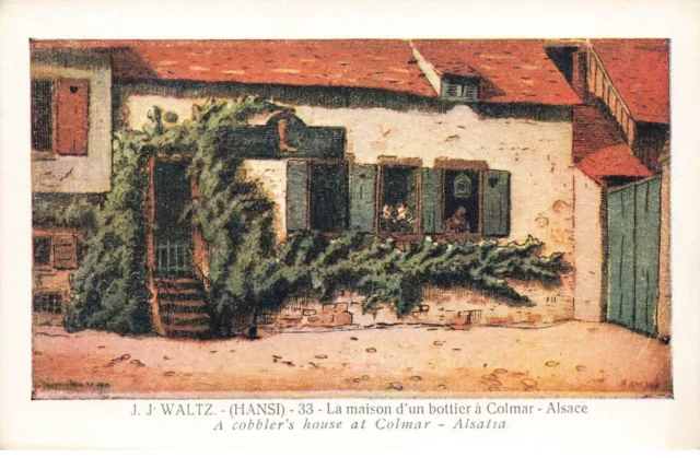 Illustrateur #Mk39572 La Maison D Un Bottier A Colmar Alsace Illust Waltz Hansi