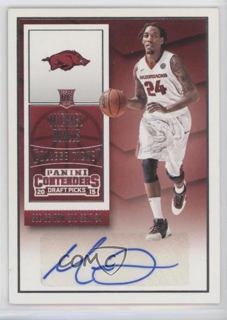 2015-16 Contenders Draft Picks College Ticket Michael Qualls (Dribbling) Auto