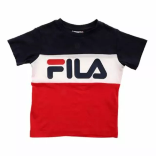 FILA T SHIRT MAGLIA blu bianca rossa bambino boy unisex cotone 15 16 anni EUR 29 00 PicClick IT