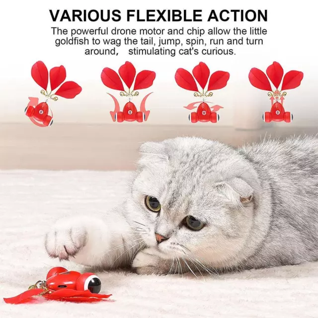 Cat Toy Fully Automatic Intelligent Teasing Cat Small Toy Smart Pet W9V3