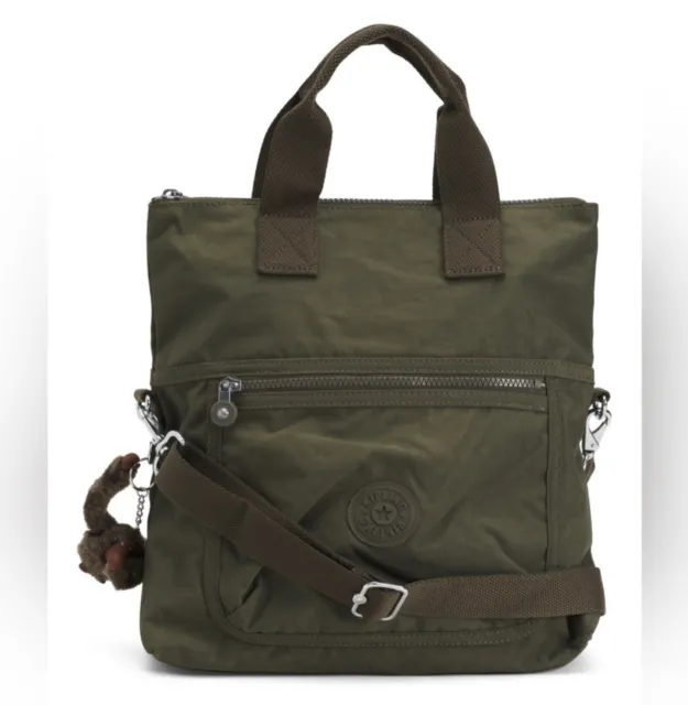 Kipling Eleva Jaded Green Convertible Crossbody Tote Bag (MSRP $109)