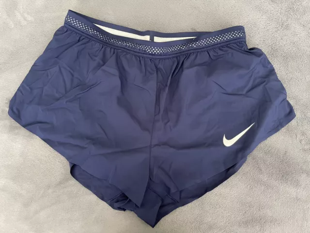 Rare Nike Pro Elite  2" 2-in-1 Race Shorts Men’s Sz L Large Navy Blue 848901-XXX