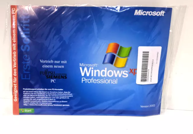 Windows XP Pro Professional CD SP2 - FS OEM Recovery - Fujitsu Siemens , NEU OVP