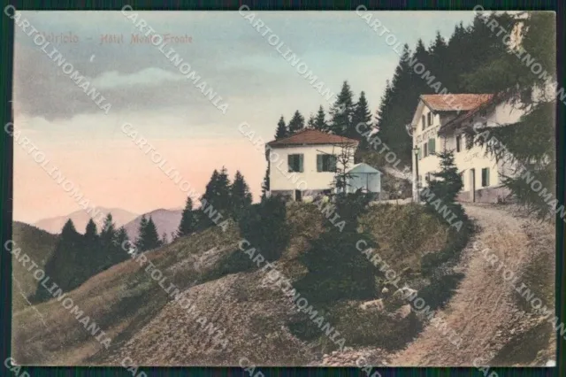 Trento Levico Terme Vetriolo Monte Fronte PIEGHINA cartolina QZ9545