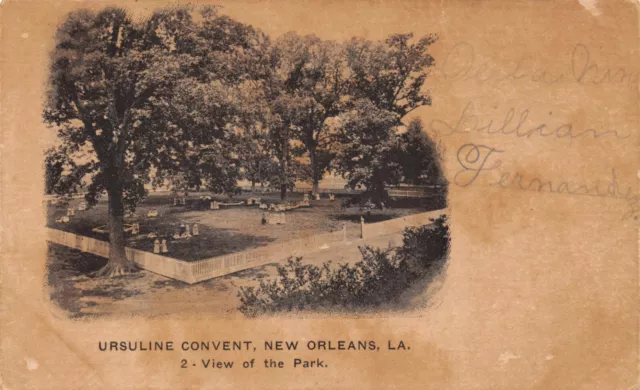 La~Louisiana~New Orleans~Ursuline Convent~View Of The Park~Early