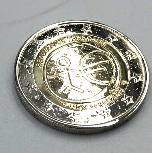 moneta 2 euro omino stilizzato francia