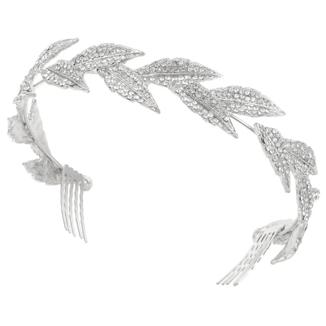 Alloy Hair Comb Bride Rhinestone Pin Headpiece Crystal Headband Tiara