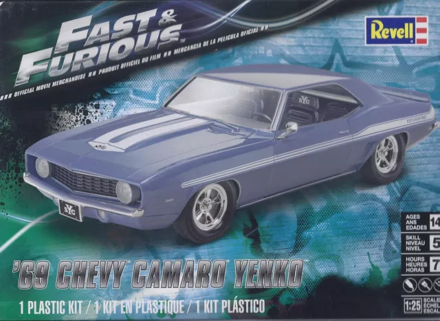 Chevrolet Camaro Yenko Fast & Furious 1969 Bausatz Modellauto 1:25 Revell