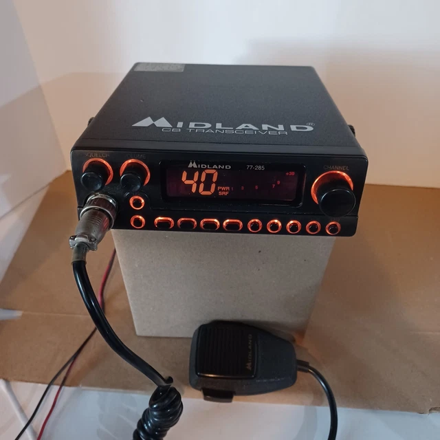 MIDLAND POWER MAX lll CB Band Transceiver Model 77285 Tested Works