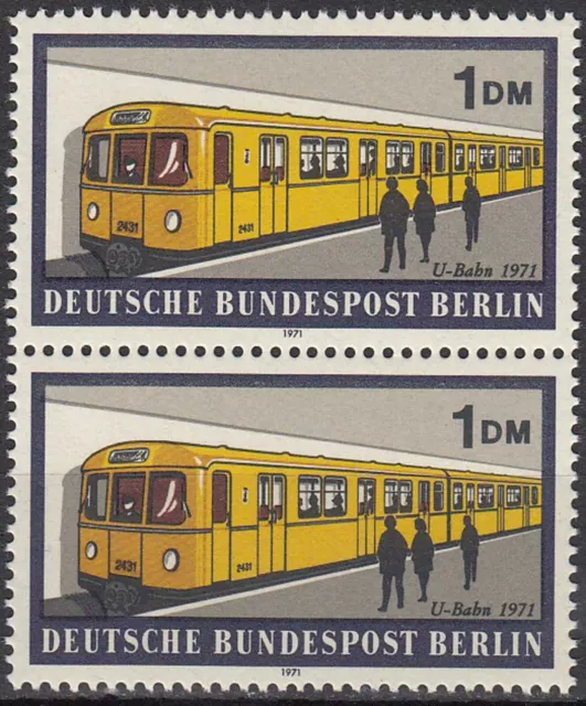 Briefmarke 1971 Berlin 384 postfrisch Paar senkrecht