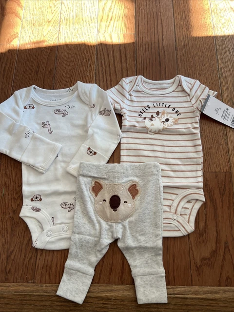 NEW NWT Carters boys size Preemie 3 piece Koala pant set