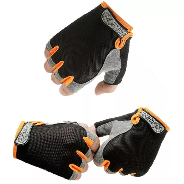 Durable Useful Gloves Gym Fitness Half Finger Climbing Hiking Outdoor Racing